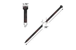 36" steel tent stake - single head